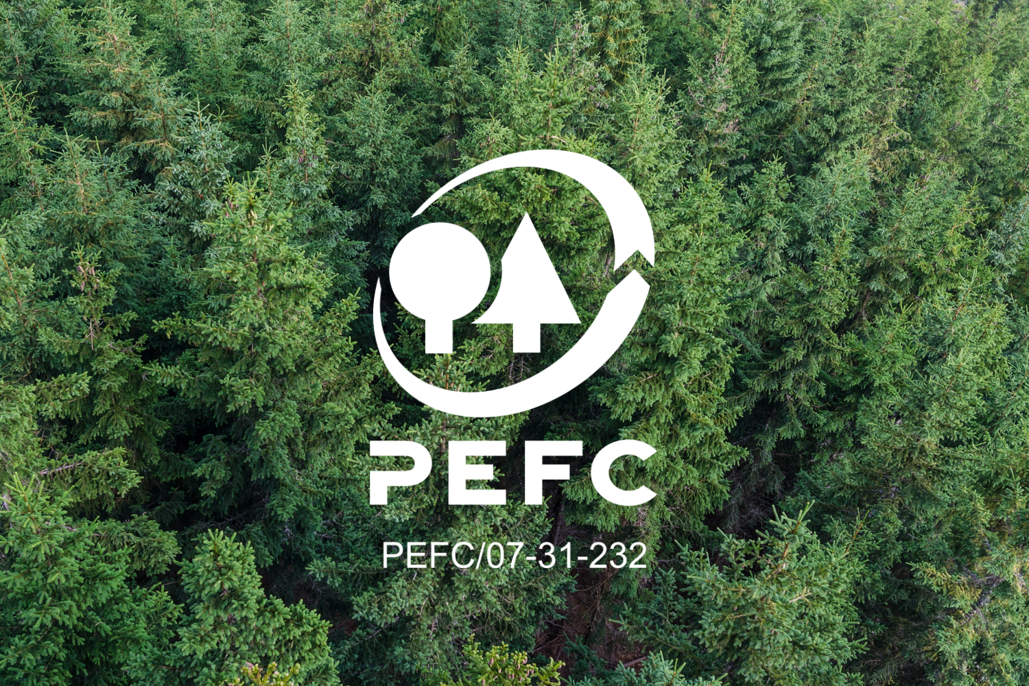 bois certifié PEFC logo